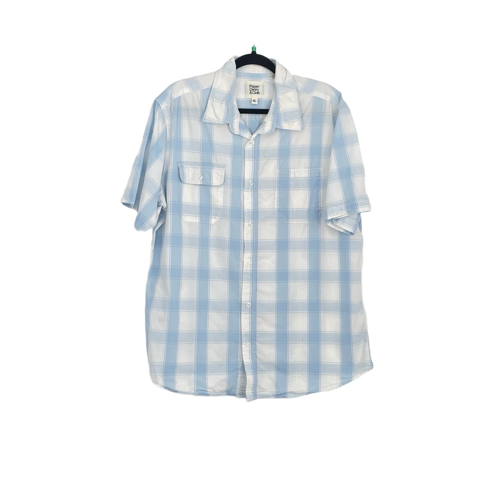 Paper And Denim And Cloth Men's Short Sleeve Gorpcore Collared‎ Button Down Xl
